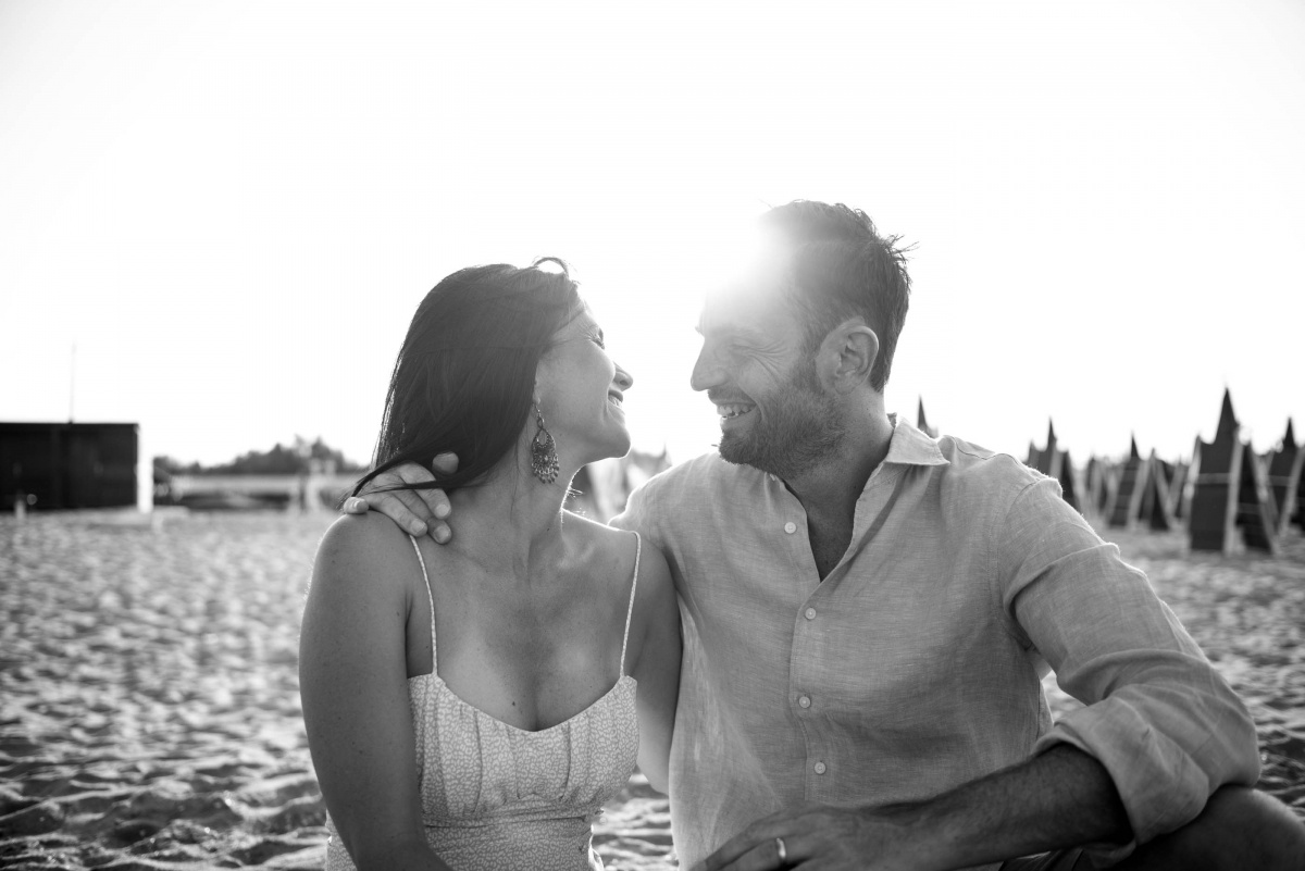 fotografia coppia gravidanza mare by Glam