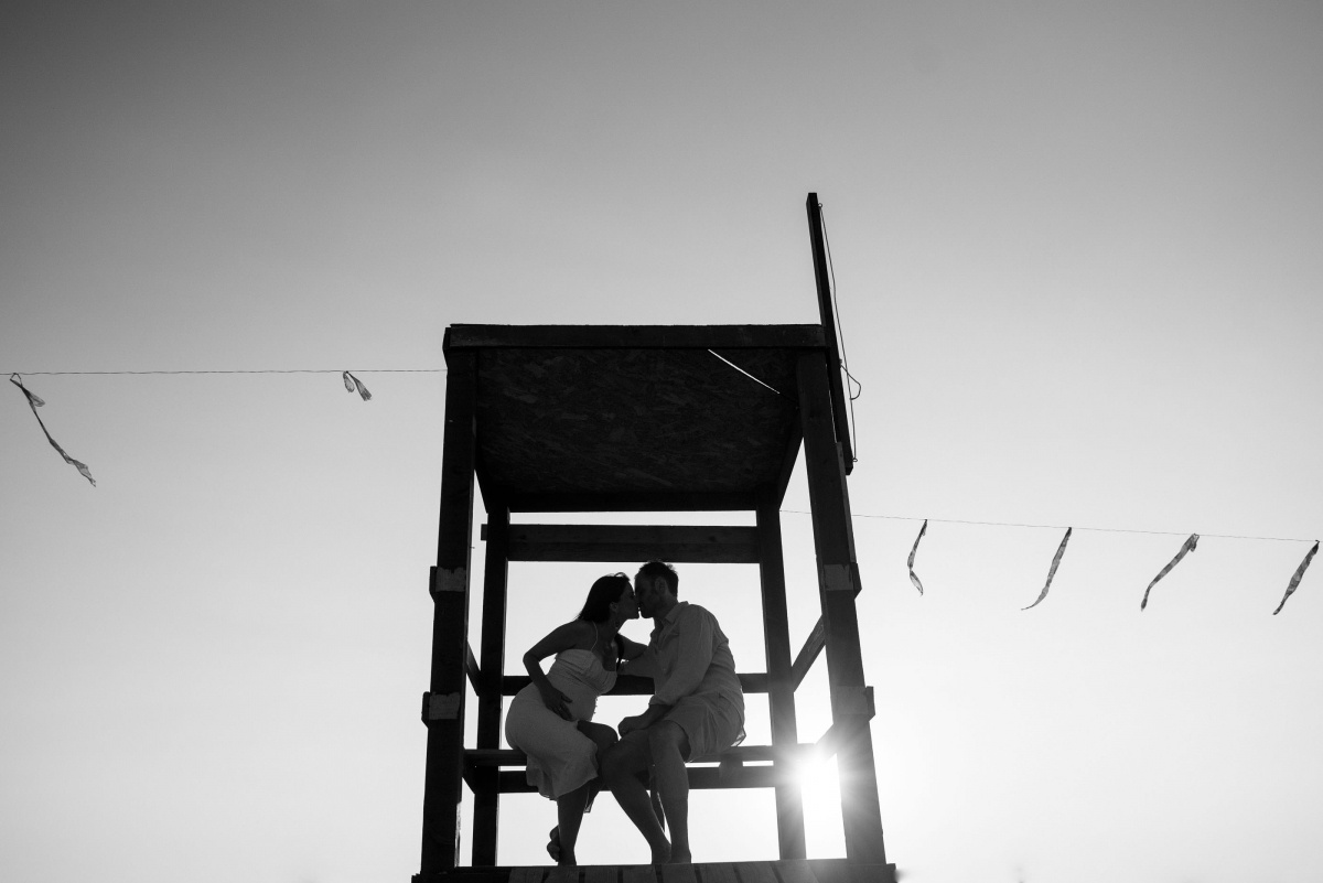 fotografia coppia gravidanza mare by Glam